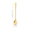 Acero Inoxidable 304 Café Exquisito Tamaño Pequeño Corto Cuchara para Condimentos Cuchara para Postre Cuchara Doméstica para Sal Mini Cuchara Pequeña para Niños