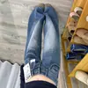 Jeans Anchos de Pierna Ancha Estilo Retro Americano Holgados para Mujer, Primavera 2026, Tallas Grandes, Cintura Alta, Pantalones de Mezclilla Adelgazantes