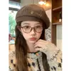 Boina Jeans da Moda para Mulheres, Moda Coreana de Outono, Boina que Afina o Rosto, Chapéu de Artista para Celebridade da Internet com Circunferência Craniana Grande