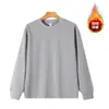 Nova Blusa de Moletom de Lã Outono e Inverno para Homens, Gola Redonda, Casual, Solta, Manga Longa, Camada Base, Bordado de Logo Personalizável para Homens e Mulheres