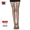 Calcetines altos hasta la rodilla de pimiento rojo para mujer, finos, antienganches, de seda, duraderos, antideslizantes, negros, antideslizantes, estilo JK
