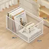 Caja de almacenamiento de libros de gran capacidad para estudiantes, estantería para aula con ruedas, organizador de libros móvil para estudiantes de secundaria