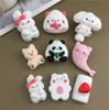 Série de desenhos animados DIY coelho coelho panda bola de arroz west highland pitada molde de silicone cola de chocolate decoração de gesso