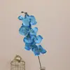 Flor artificial Phalaenopsis de 8 cabezas estilo europeo suave para mesa de comedor flor ins pequeña fresca decoración del hogar flor no tejida flor artificial
