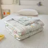 Colcha de Verano Tejida de Algodón de Leche Clase A, Colcha de Soja, Colcha de Aire Acondicionado Individual para Estudiante de Dormitorio, Colcha de Verano Fina para Niños