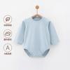 Mameluco de Algodón para Bebé de Manga Larga De Rong, Ropa Interior Unisex de Capa Base para Bebés, Ropa Caliente de una Pieza Triángulo para Primavera, Otoño e Invierno