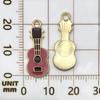 Mezcla 40 Dibujos Animados Europeos y Americanos de Goteo de Aceite Instrumentos Musicales Guitarra Piano Tono Aleación Colgante Pulsera DIY Accesorios de Joyería