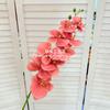 Set de Boda de Phalaenopsis Francesa de 9 Cabezas de Película Impresa en 3D Decoración para el Hogar Flor Artificial Arreglo Floral para Hotel Flor Transfronteriza