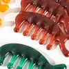 Ventas Directas de Fábrica Tabla Gua Sha de Resina, Peine Masajeador de Cuero Cabelludo Color Ámbar, Peine Masajeador de Cabeza, Peine de 5 Dientes para Acupresión y Gua Sha