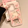 Case de Celular Cartoon Glitter Coelho Adequado para Iphone16Promax Suporte Apple 15Pro 14 Fofo 13P Coreano