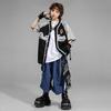 Ropa de Hip-Hop Moderna para Niños Trajes de Hip-Hop para Niños Verano Americano de Manga Corta para Niños Ropa de Hip-Hop para Actuaciones