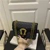 Moda Tendência e Estilosa Outono 2026 Novo Patchwork Corrente Simples Versátil Casual Ombro Transversal Pequena Bolsa