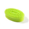 Escova de Banho Massageadora Multifuncional de Silicone Dupla Face Escova de Banho com Shampoo de Silicone Escova Tátil para Bebê Escova de Banho de Silicone