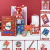 Set de Papelería Navideña Cuaderno Bolígrafo de Gel Broche Paquete de Regalo Premios para Estudiantes de Primaria y Secundaria Regalos de Navidad Al Por Mayor