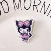 Parche de kuromi de dibujos animados insignia diy insignia niñas accesorios de ropa lindos broche acrílico decorativo al por mayor