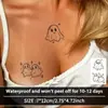 Transfronterizo Gatito Peculiar Espíritu Nicho Chica Popular Larga Duración Jugo Herbal Pegatinas de Tatuaje No Reflectantes Tatuaje Realista Nuevo Estilo