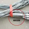 Cabo de Puxar Reforçado Malha de Aço Manga para Cabos Cobra de Aço Forjado Anti-dobra Puxador de Fio Conector Giratório para Fio