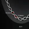 Acessórios de Corrente de Metal para Joias, Corrente Dupla Camada Montada à Mão, Corrente Transversal para Bolsa, Corrente em Formato O, Corrente de Contas, Corrente de Colar