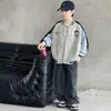 Chaqueta de béisbol para niños 2026 nuevo modelo ropa de otoño para niños chaqueta elegante versátil guapa estilo coreano para niños pequeños