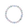 Atacado de fábrica pulseira de cristal natural feminina Pedra Candy Morgan círculo único com contas macaron pulseira simples e fresca