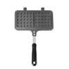 Molde para Hornear Waffles Bandeja Molde Doble Cara Cuadrícula Cuadrada Muffin Antiadherente Molde para Alimentos Olla Bandeja para Hornear Waffles Clip para Pan