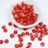 Venta al por mayor 11*8 mm Resina Dorada Manzana Imitación Cristal Cuentas Sueltas Material para Cadena de Bolsos de Teléfono Móvil Hecha a Mano con Cuentas