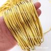 Alambre redondo de oro sólido y plata de 2-3 mm de espesor, no elástico, cuerda de alambre de oro, colgante, cuerda para colgar, DIY, un lazo de 50 metros, 100 metros