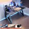 Mesa de computador, mesa de trabalho, conjunto de mesa e cadeira para jogos em casa, mesa simples para quarto, estação de trabalho, mesa de estudo, mesa de escritório para apartamentos de aluguel
