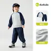 Conjunto de dos piezas de sudadera y pantalón para niños Dudu, atuendo de otoño para niñas, ropa de bebé, conjunto de top y pantalón para niños, ropa infantil