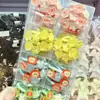 Brilla en la Oscuridad Lindo Durazno Limón Manzana Sandía Fruta 3D Para Niños Lazo para Cola de Caballo Diadema para el Cabello Cuerda para el Cabello