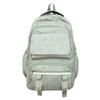 Mochila Nueva Oso Estampado Simple Combinable Mochila Doble Preparatoria Alta Capacidad Mochila Casual para Estudiantes de Secundaria y Universidad