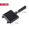 Juego de Moldes Antiadherentes para Hornear Pasteles y Panes para el Hogar, Molde para Waffles de Rejilla, Molde para Waffles, Doble Cara Alimentado por Gas
