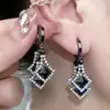 Pendientes Personalizados con Incrustaciones de Diamantes al por Mayor, Pendientes de Perla de Lujo Ligero de Nicho de Gama Alta para Mujer, Pendientes Simples Largos con Borlas para Otoño e Invierno