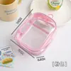 Bolsa para Caminar de Bebé Bolsa Transparente de PVC Muñeco de Algodón Exhibición Bolsa para Cosméticos Bolsa Colgante a Prueba de Polvo Bolsa Portátil de Viaje para Cosméticos