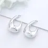 Brincos em Forma de C da Moda com Design de Nicho para o Dia a Dia de Mulheres Versáteis Brincos Modernos Brincos Geométricos Joias de Orelha Exquisitas e Elegantes para Mulheres