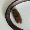 Grampo de Cabelo Plush Cor Caramelo Coreano para Bebê, Presilha Lateral Menina, Grampo para Prender Metade do Cabelo na Parte de Trás da Cabeça