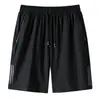 2025 Pantalones Cortos Simples para Hombre Verano Delgados Casuales para Hombre de Secado Rápido de Cinco Puntos Seda de Hielo Fitness Sueltos Pantalones Cortos Deportivos