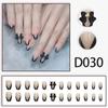 Unha falsa estilo derrill usando armadura internet laço vermelho nail art peças de unhas removível unha patch joias estilo francês