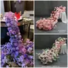 Arreglos florales para fiestas de cumpleaños, flores de mesa tipo cascada, guirnaldas de flores colgantes, exhibiciones decorativas para ventanas, arreglos florales colgantes, flores para decoración de bodas y compromisos