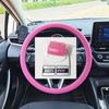 Funda de volante de silicona multifuncional para coche, unisex, clásica, antideslizante, absorbente del sudor, resistente al desgaste, para las cuatro estaciones, funda deportiva para coche