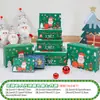 Caja de Regalo Hecha a Mano Navideña Decoraciones debajo del Árbol Juego de Siete Piezas Accesorios de Decoración para Ventana de Hotel y Centro Comercial Combinación de Adornos