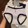 Ropa interior de algodón puro estilo británico retro, clase A, para mujer, diseño de oso, de cintura media, antibacteriana grado 10A, 100% algodón, entrepierna extendida