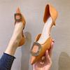 Zapatos de Tacón Alto Elegantes con Pedrería 2025, Zapatos de Salón, Tacones de Aguja, Estilo Pequeño Fragante, Deseo Puro, Estilo Nuevo, Estilo Hermana Real, Primavera y Verano