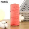 Cuerda de Algodón Colorida Hecha a Mano 2mm 3mm 4mm 5mm Cuerda de Atar Cuerda para Tejer Empaque Cuerda para Decoración Etiqueta DIY Cordón