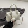 Bolsa de ombro feminina portátil simples, bolsa transversal casual simples de nicho para mulheres, nova moda 2025