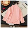 Camiseta interior de rayas otoñales e invernales para mujer, tesoro, chaqueta interior, nueva, casual, cálida, cuello semi-alto, manga larga, camiseta, ropa de otoño, venta al por mayor
