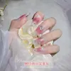 Sinfonía de Arte para Uñas Celebridad de Internet Punto Checo Fondo Puntiagudo Diamante Nuevo Diamante Apilado Tridimensional Uña Vidrio Cristal Diamante Decoración Accesorios para Uñas