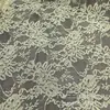 Cor sólida renda sem elasticidade vazada flor solúvel em água vestido top vestuário tecido de renda pano atacado