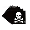 Transfronterizo Nuevo Producto Halloween Fondo Negro Calavera Fantasma Maligno Juego de Vajilla Desechable Suministros para Fiesta Platos de Papel Desechables