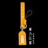 Amuleto de la Fortuna de Oro Puro 999 con la Palabra "" y "Ok" (Buena suerte en todo), Poder para Enriquecer, Colgante para Bolso Regalo para Amigos y Familiares, Hecho a Medida de Fábrica